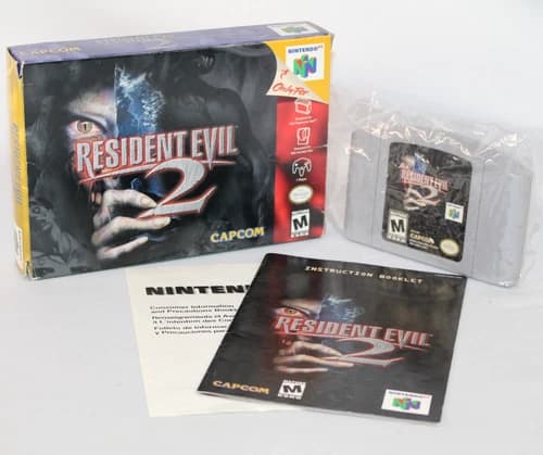 Resident Evil 2 N64 Nintendo 64 Complete CIB! Authentic! Great Condition! RARE!