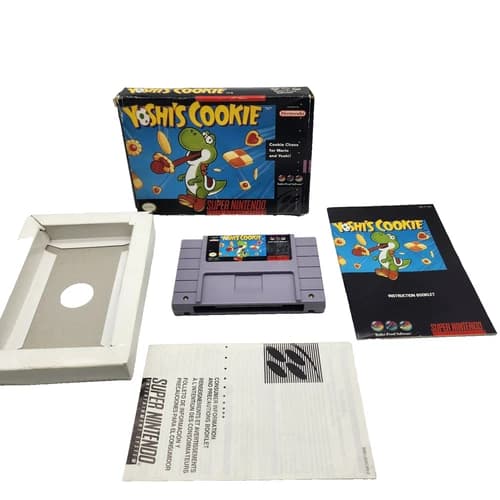 Yoshi's Cookie (Super Nintendo Entertainment System, 1993) CIB WORKS