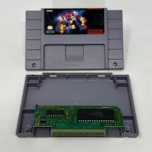 Tetris 2 (Super Nintendo Entertainment System, 1994) Cleaned Tested Working