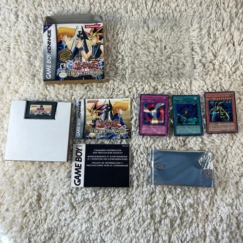 Yu-Gi-Oh the Sacred Cards )Nintendo Game Boy Advance, 2003) GBA CIB w/Cards