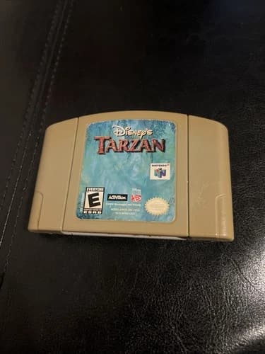 Disneys Tarzan (Nintendo 64 N64, 2000) Cart Cartridge Only *Authentic*~Tested~