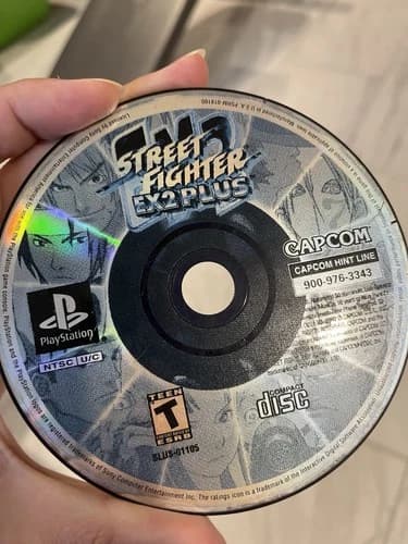Sony PlayStation 1 PS1 Disc Only TESTED Street Fighter EX2 Plus