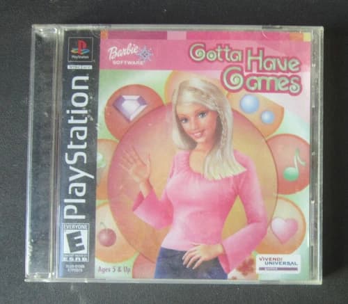 Complete! PLAYSTATION PS1 BARBIE GOTTA HAVE GAMES VIDEO GAME w/ Manual Sony CIB