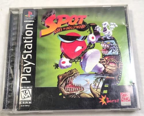 Spot Goes to Hollywood PS1 Sony PlayStation 1, 1996 Registration Card Complete