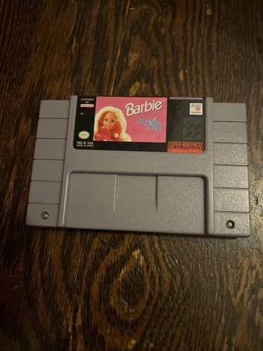 Barbie Super Model Super Nintendo Hi Tech Expressions SNES Game Cartridge