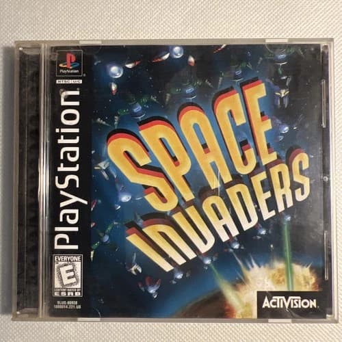 Space Invaders (Sony PlayStation 1, 1999) PS1 Complete CIB