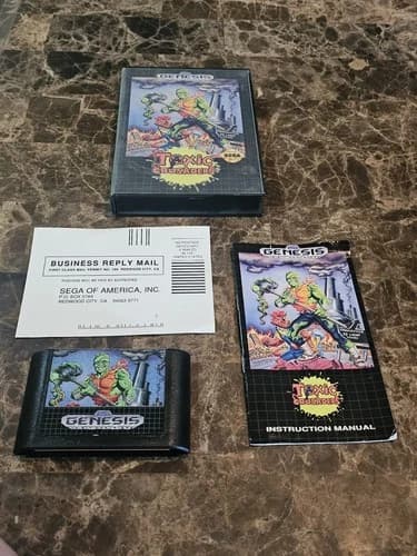Toxic Crusaders Sega Genesis (Complete In Box) Amazing Condition - Rare W Manual