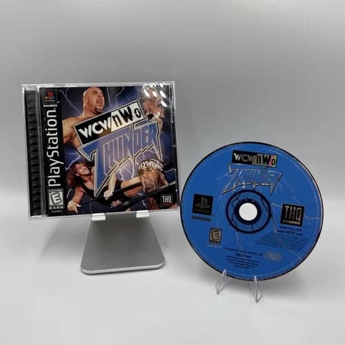 WCW NWO Thunder PS1 CIB (Sony PlayStation 1) Black Label Complete with Manual