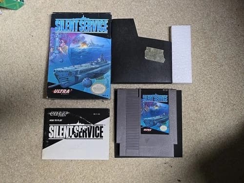 Silent Service (Nintendo Entertainment System, 1989) CIB COMPLETE EXCELLENT