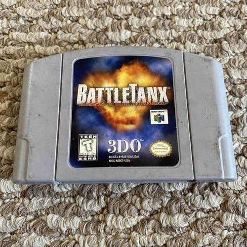 BattleTanx (Nintendo 64, 1998) N64 Authentic Tested And Working