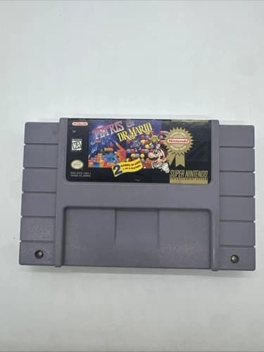 Tetris Dr. Mario SNES Nintendo NES Super Nintendo Entertainment System 1994