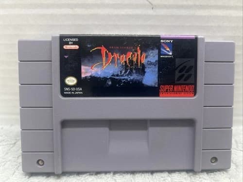 Bram Stoker's Dracula SNES Tested Works CLEAN Super Nintendo