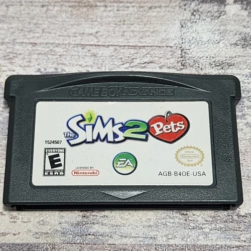 Sims 2: Pets (Nintendo Game Boy Advance, 2006) Authentic Tested Game Cartridge