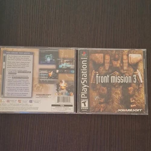 Front Mission 3 SquareSoft Sony PlayStation 1 2000 CiB Manual Included tested