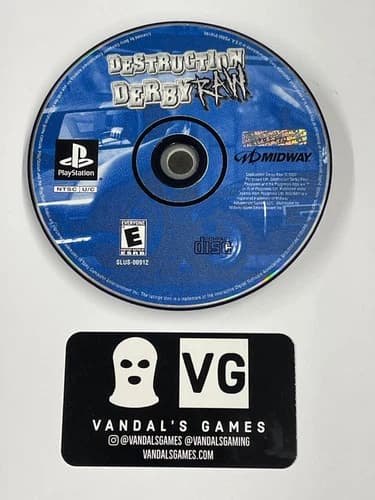 PS1 - Destruction Derby Raw Sony PlayStation 1 Disc Only #2935