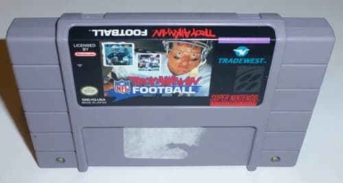 TROY AIKMAN NFL FOOTBALL - Super Nintendo SNES Game (Authentic), Tested/Working