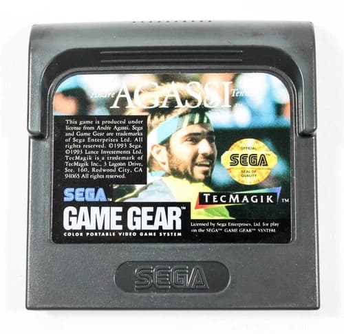 Andre Agassi Tennis Game Gear Sega Game Gear Cartridge