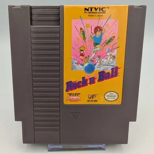Rock 'n' Ball (Nintendo Entertainment System, 1990) - Authentic - Tested
