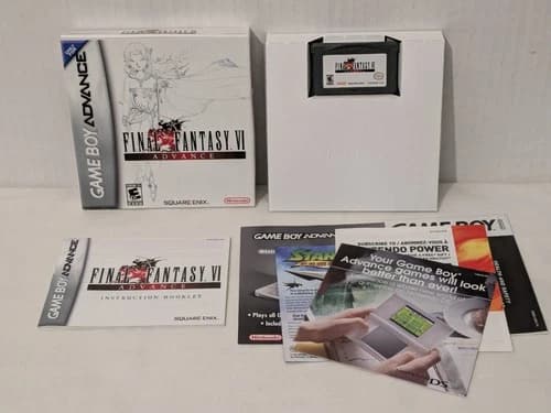 Final Fantasy VI Advance (Nintendo Game Boy Advance, 2007) GBA Complete CIB