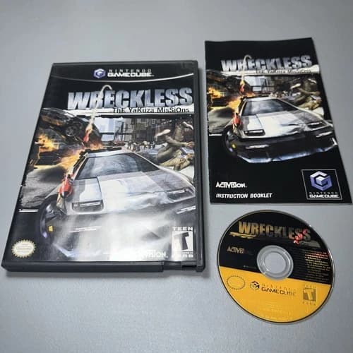 Wreckless: The Yakuza Missions (Nintendo GameCube, 2002) Complete With Manual