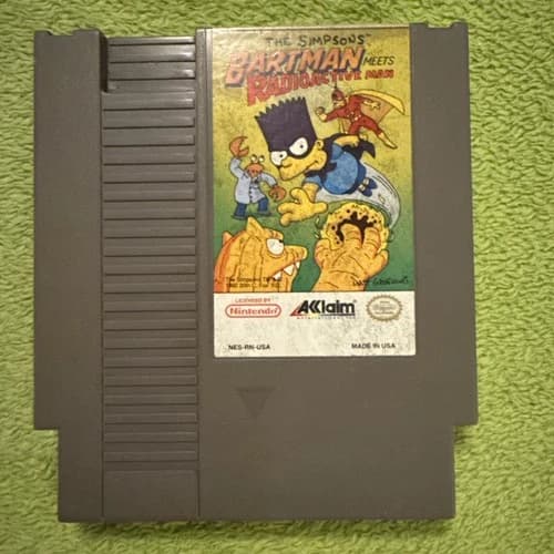 The Simpsons Bartman Meets Radioactive Man (Nintendo NES, 1992)