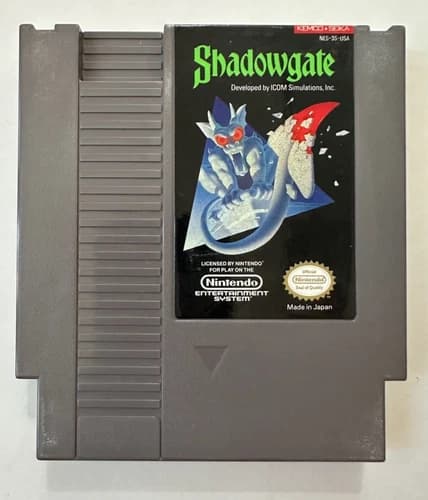 Shadowgate NES Game Loose Clean Label Tested