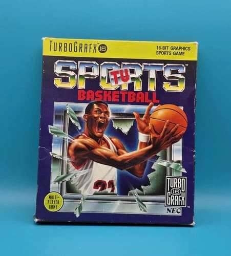 TV Sports Basketball (TurboGrafx-16) CIB, Tested & Working