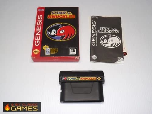 Sonic And Knuckles COMPLETE BOX - Sega Genesis - FAST SHIPPING! 35a