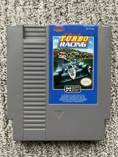 Al Unser Jr.'s Turbo Racing (Nintendo 1990) NES Tested Works Well