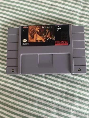The Lion King Super Nintendo SNES 1994 Authentic Cartridge Only