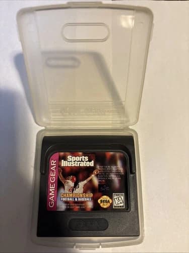 Sports Illustrated 1993 Championship Football Baseball Sega Game Gear Tested