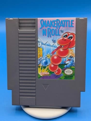 Snake Rattle 'N' Roll (Nintendo Entertainment System NES, 1991) TESTED & WORKS