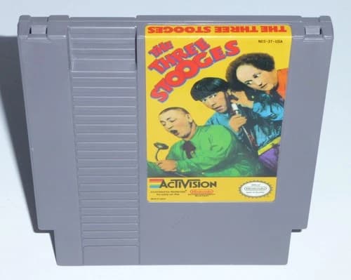 The Three Stooges 3 (Nintendo NES Authentic Game) Cleaned Tested Working