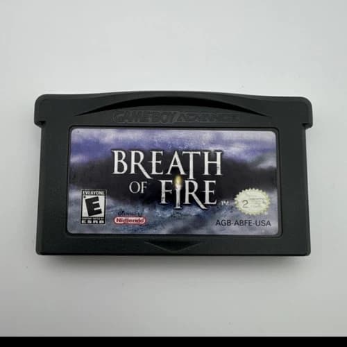 Breath of Fire Game Boy Advance GBA Cartridge. Authentic - Tested and working