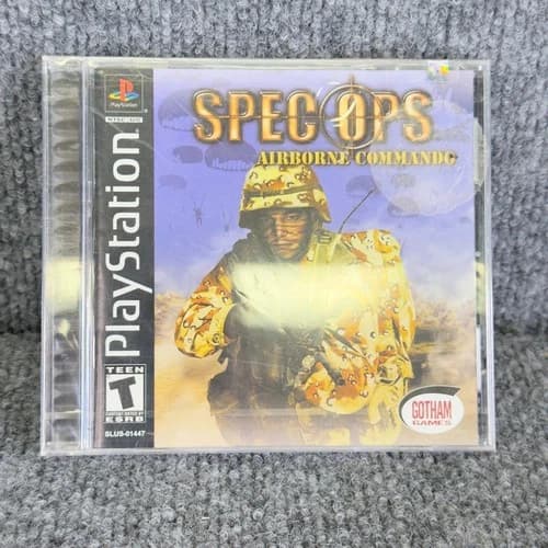 Spec Ops Airborne Commando PS1 Game Sony PlayStation 1 Shooter