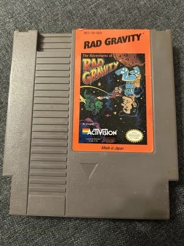 Nintendo NES Adventures of Rad Gravity 1990 Authentic Game Cartridge Video Game