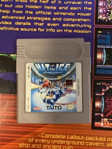 Hit The Ice (Nintendo Gameboy, 1992) Taito Rare Great Shape! Teated Authentic