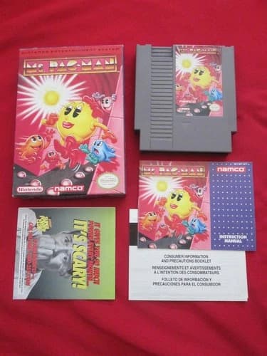 Ms. Pac-Man (Nintendo Entertainment System, NES) CIB Complete Namco