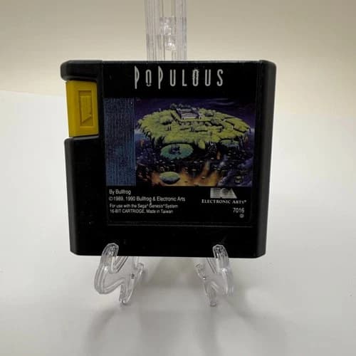 Populous 16-Bit (Sega Genesis, 1990) Bullfrog Electronic Arts Cartridge Only