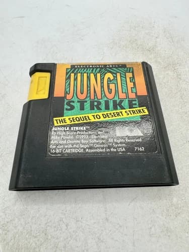 Jungle Strike (Sega Genesis, 1993) Cartridge only Tested