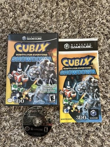 Cubix Robots Showdown (Nintendo GameCube) Complete W/ Manual