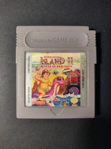 Adventure Island II 2 Aliens In Paradise (Nintendo Game Boy) Good!