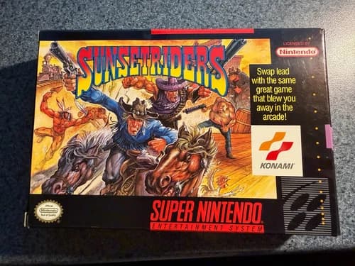Sunset Riders for Super Nintendo (SNES) CIB Complete Excellent