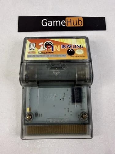 10-Pin Bowling Nintendo Gameboy Color Cartridge Tested & Working 1999 GBC Works