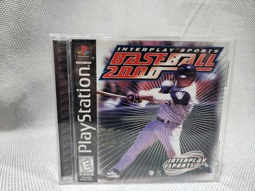 Interplay Sports Baseball 2000 (Playstation 1, PS1, Black Label) Complete