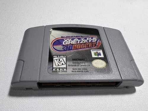 Wayne Gretzky's 3D Hockey (Nintendo 64) Authentic N64 Game Cartridge Tested
