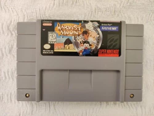 Harvest Moon (SNES) cartidge only ORIGINAL TESTED WORKING RARE!
