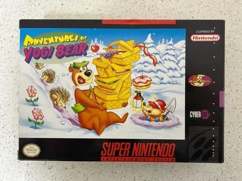 Adventures of Yogi Bear SNES Super Nintendo CIB Complete