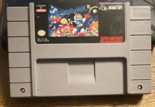Hudson Soft Super Bomberman Super Nintendo SNES NTSC-U/C Cartridge