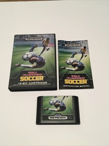 World Championship Soccer (Sega Genesis, 1989) Complete Ships Free